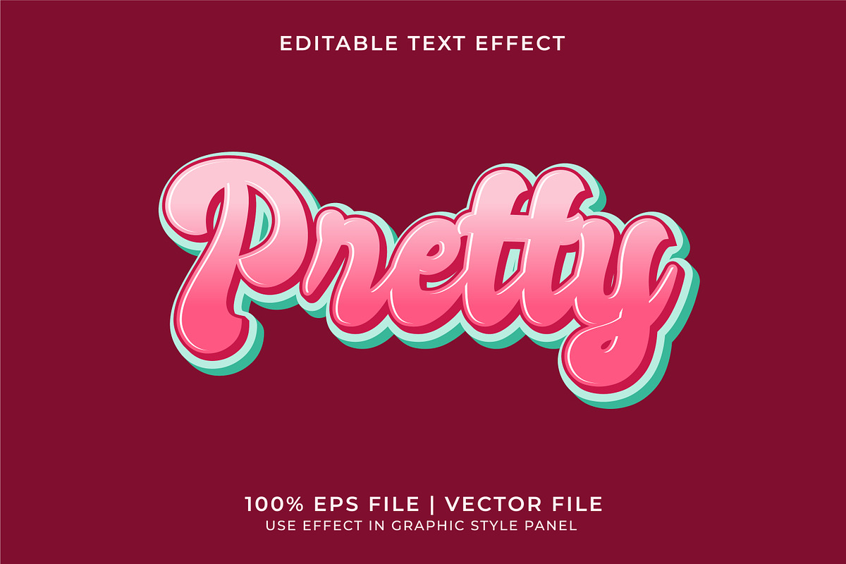 Pretty Text Effect Bundle, a Layer Style Add-On by WM48 Shop (Photo 6 of 7)