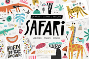 Safari: jungle animals and plants, an Animal Illustration by Olia (Thumbnail 1 of 15)