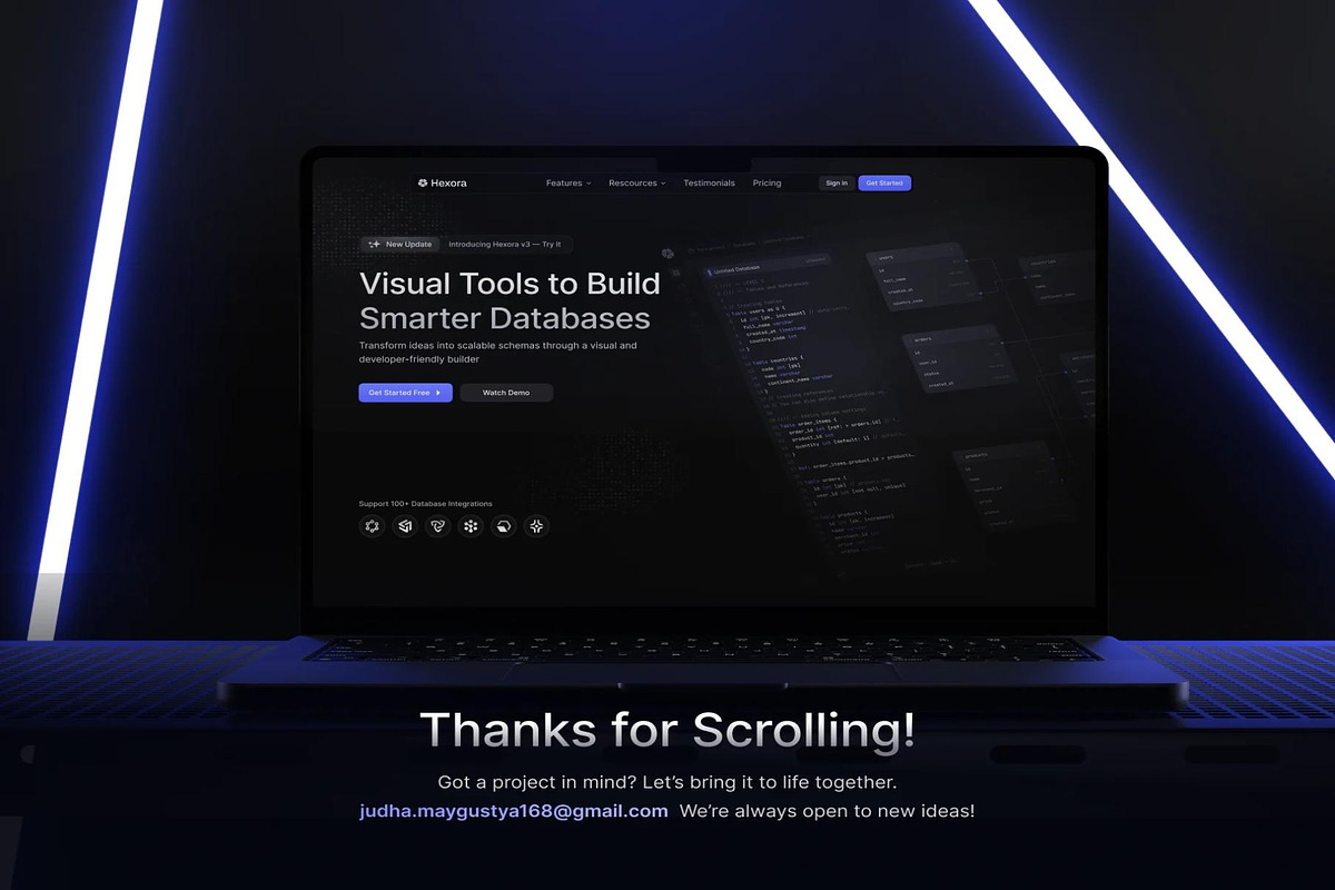 Hexora SaaS Website Template UI Kit, an UI Kit Template by Creative Perspective (Photo 8 of 8)