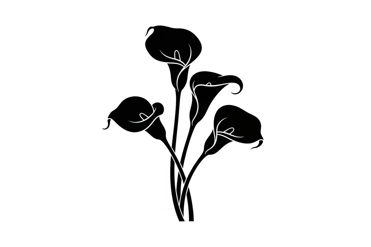 Black Lily Flower Vector Bundle, an Illustration by Designs_River (Photo 41 of 51)