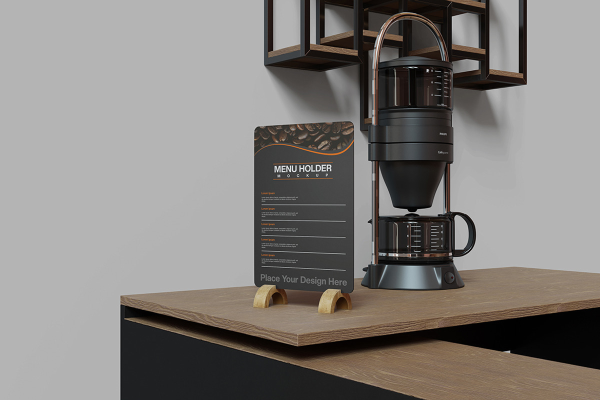 Menu Holder Mockup, a Product Mockup by MrLetters (Photo 3 of 5)