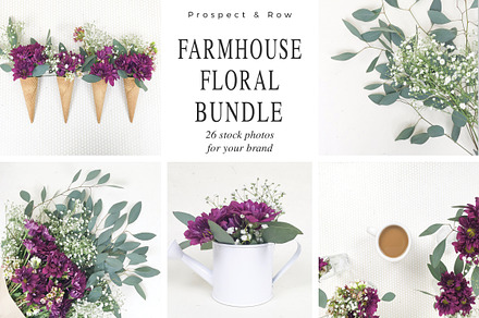 Farmhouse Floral Photo Bundle