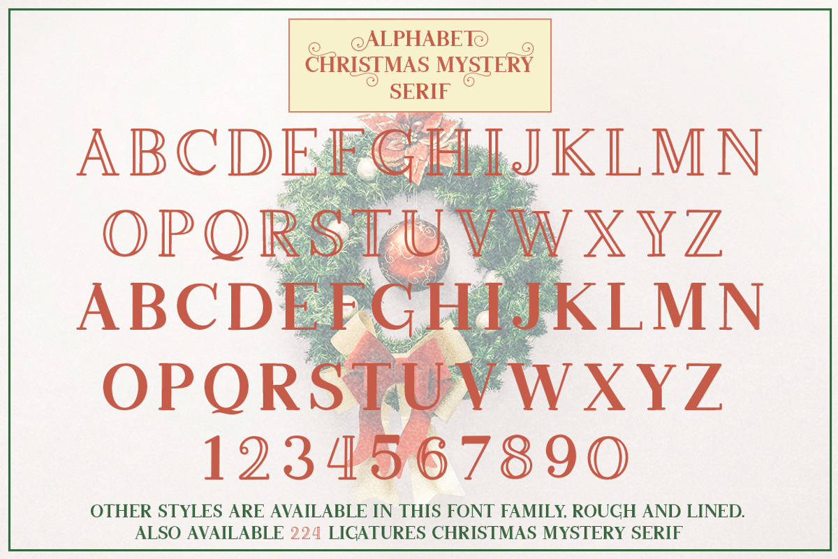 Christmas Mystery, a Script Font by Larin Type Co. (Photo 9 of 11)