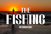 The Fishing Font, a Slab Serif Font by Fox7 By Rattana (Thumbnail 1 of 6)