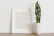 Minimalist Art Frame Mockup on Wood, a Household Mockup by Muhazdinata (Thumbnail 2 of 12)