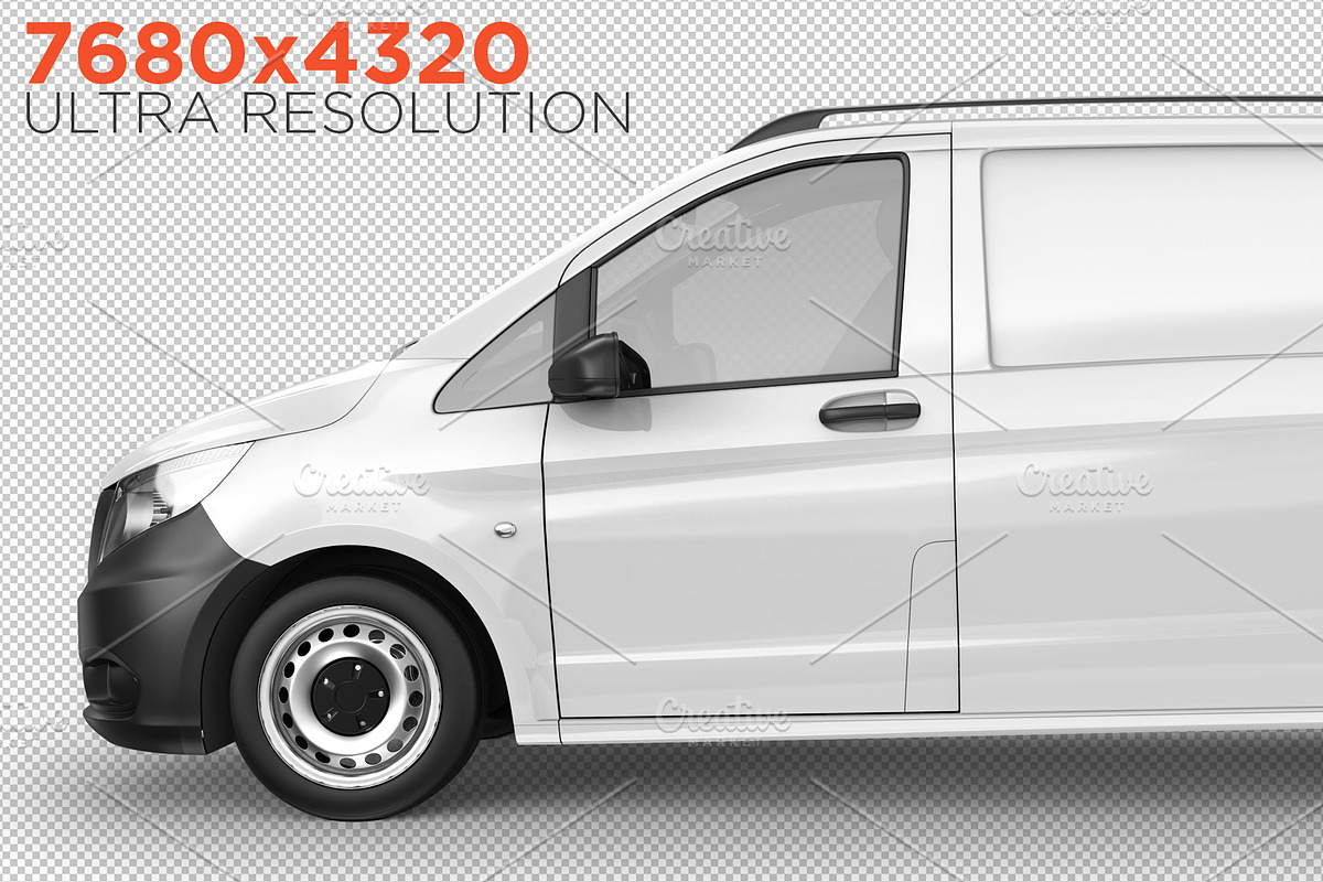 Realistic Panel Van PSD Mockup, an Object Graphic by Sinlatown (Photo 17 of 17)