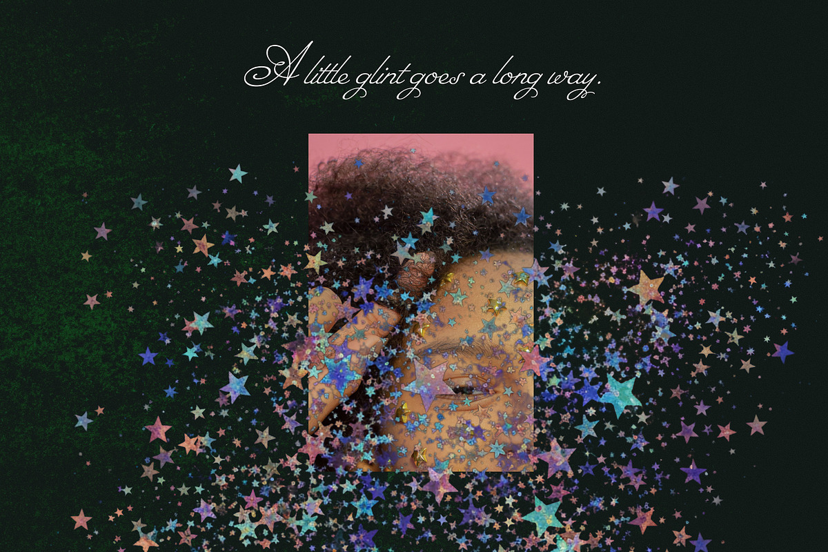 Shimmer Season: Holographic Tinsel, a Texture Graphic by Anzhelika (Photo 6 of 11)