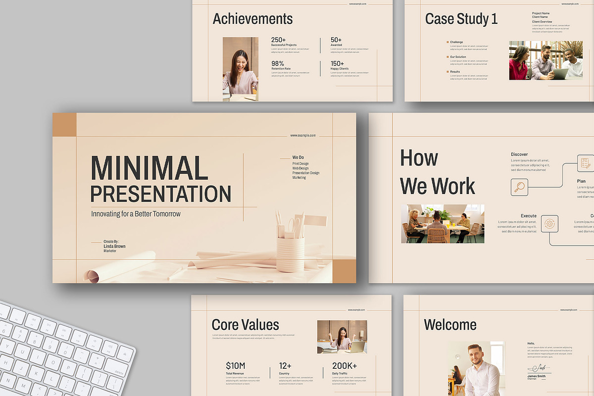 Minimal Presentation Layout Design, a Presentation Template by Mighty-Slide (Photo 1 of 6)