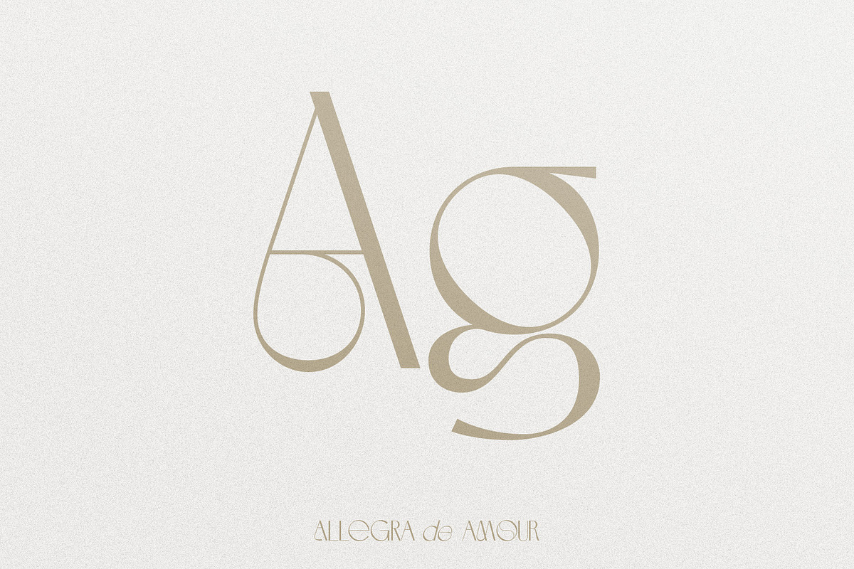 Allegra de Amour - Display, a Sans Serif Font by Typetemp Studio (Photo 12 of 22)