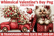 Whimsical Valentine's Day Clipart, an Illustration by RobertsArt (Thumbnail 1 of 5)
