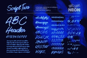 Night Light: The Neon Script Fonts, a Script Font by Wingsart Studio (Thumbnail 4 of 11)