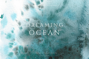Deep ocean hand-painted backgrounds, a Texture Graphic by Kolorata Art (Thumbnail 5 of 9)