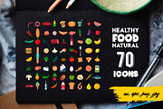 Food icons, an Outline Icon by DOBROGRAPH (Thumbnail 1 of 3)