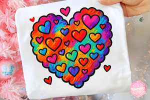 Brushstroke Valentine Heart PNG, an Illustration by CreationArt