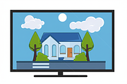 Residential Building landscaped, a Decorative Illustration by zyxroun shop (Thumbnail 3 of 3)