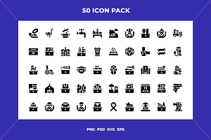 World humanitarian day icons, an Icon by Wencory