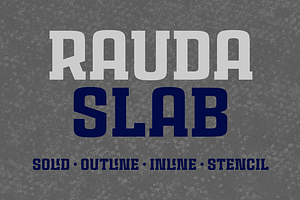 Rauda Slab Font Family