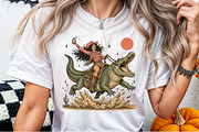 Cowgirl Crocodile Rider PNG, an Object Illustration by Sublimation Artist (Thumbnail 6 of 9)