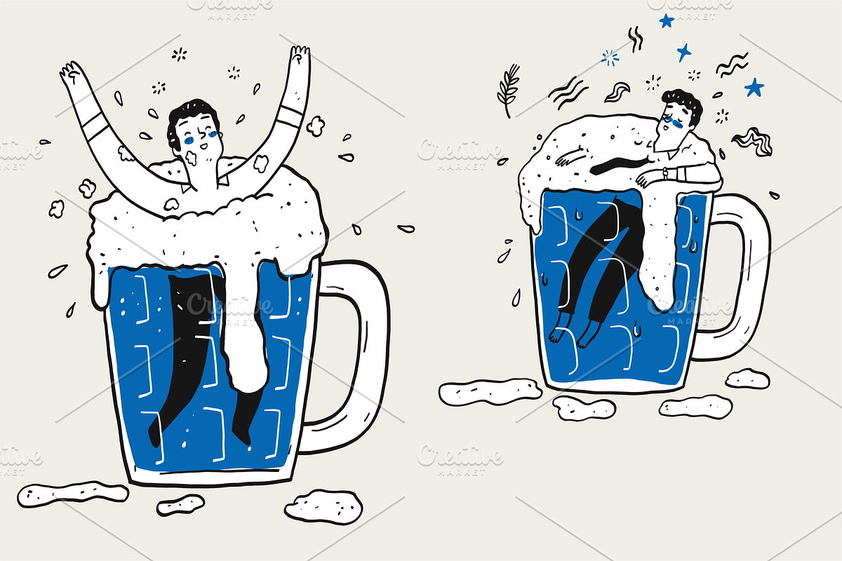 Relaxation moments, a Person Illustration by Huza Studio (Photo 6 of 13)