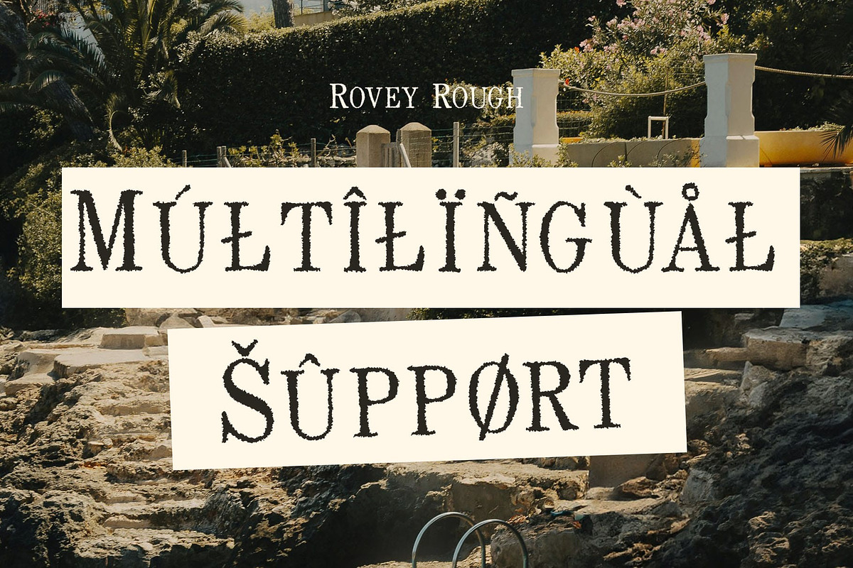 Rovey Rough, a Serif Font by Craft Supply Co. (Photo 7 of 8)