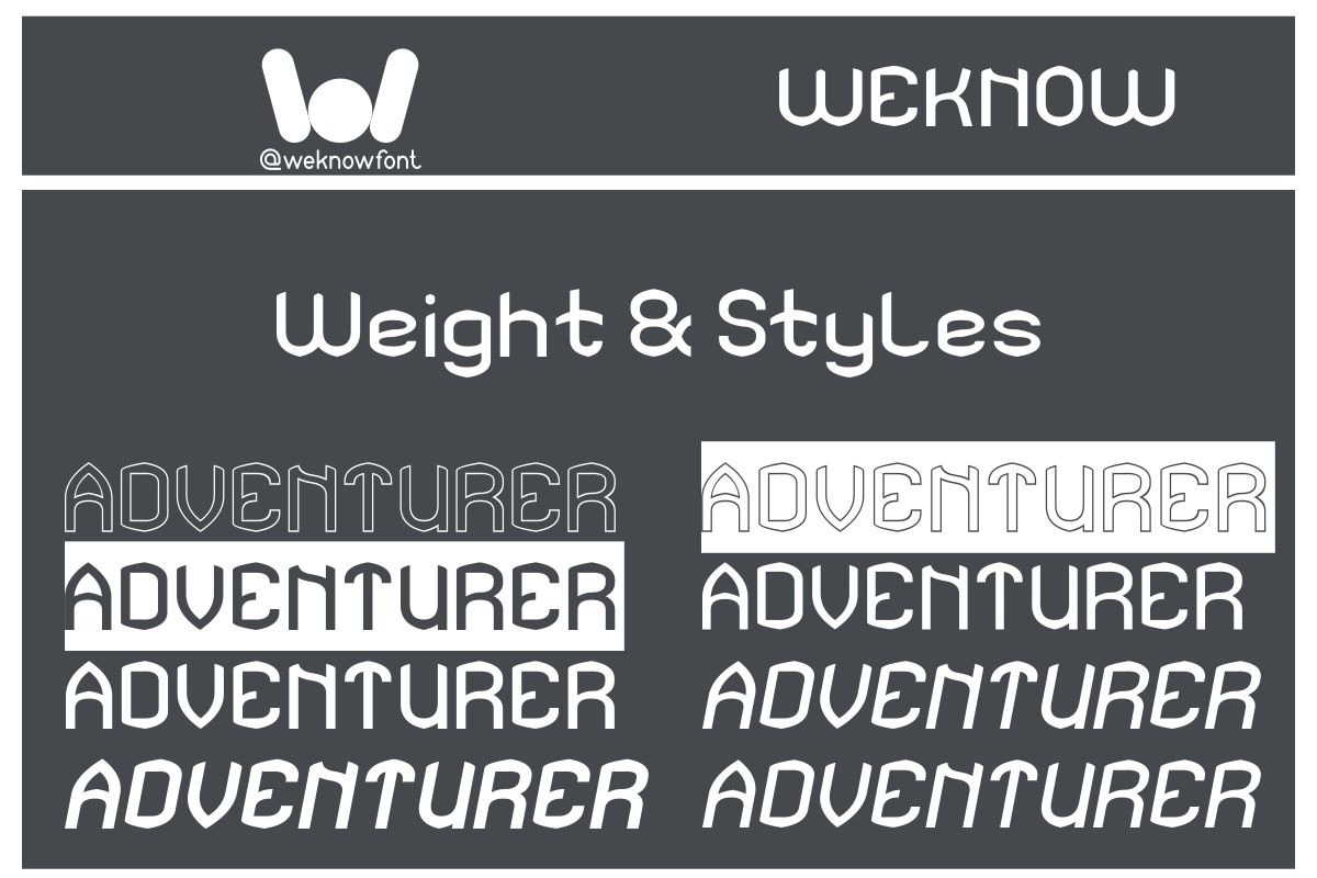Adventurer font, a Font by weknow (Photo 7 of 8)