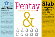 Pentay Slab -5 styles-, a Serif Font by deFharo (Thumbnail 4 of 6)
