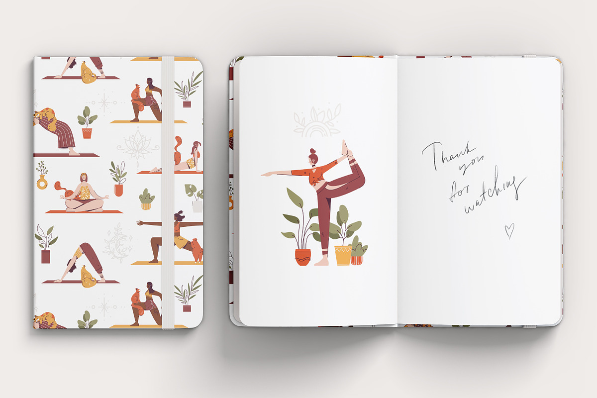 Yoga Time Illustrations set, a Person Illustration by Frizenasya (Photo 14 of 14)
