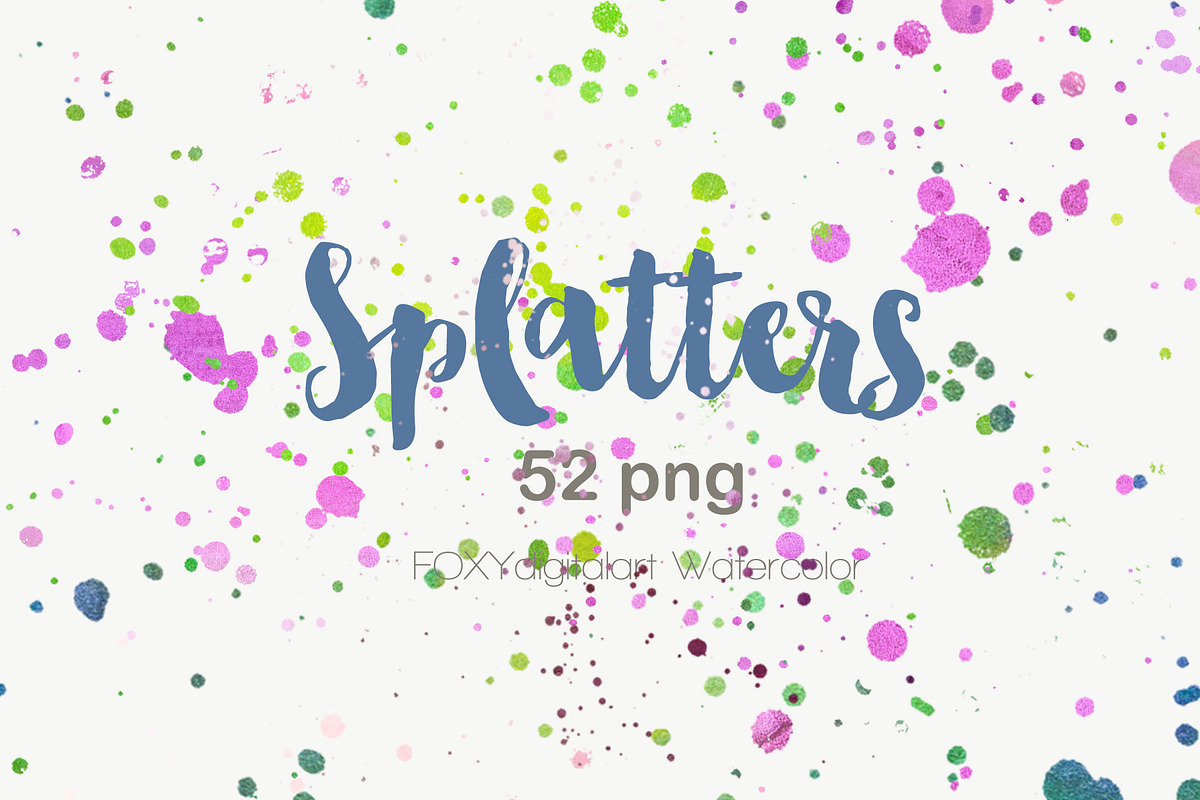 Watercolor paint splatter ink spill, a Texture Graphic by FOXYdigitalart (Photo 3 of 4)