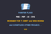 Painter Flags (232 Flags), a Solid Icon by alpercakici (Thumbnail 3 of 6)