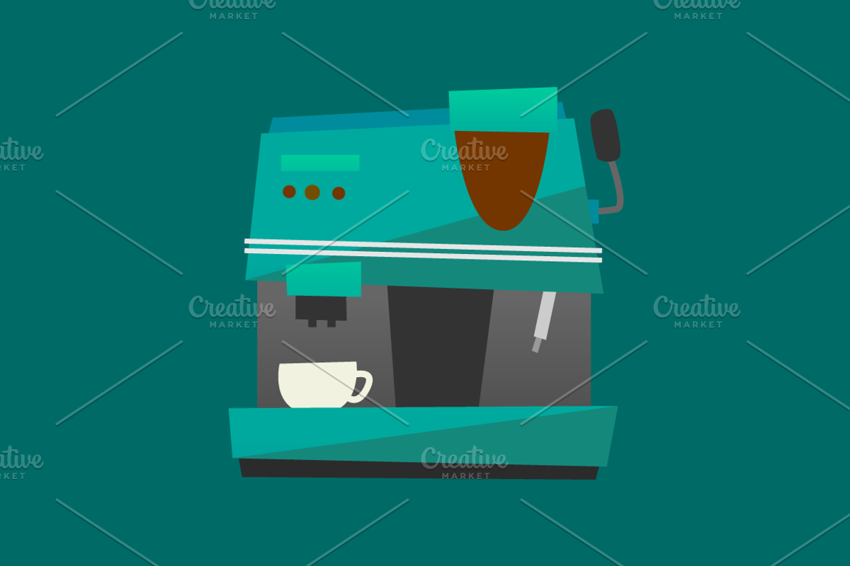 Quirky Coffee Machines, a Food Illustration by Projectile (Photo 2 of 7)