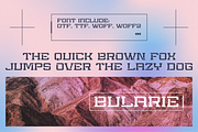 Bularie Futuristic Stencil, a Sans Serif Font by 24Design Studios (Thumbnail 4 of 6)