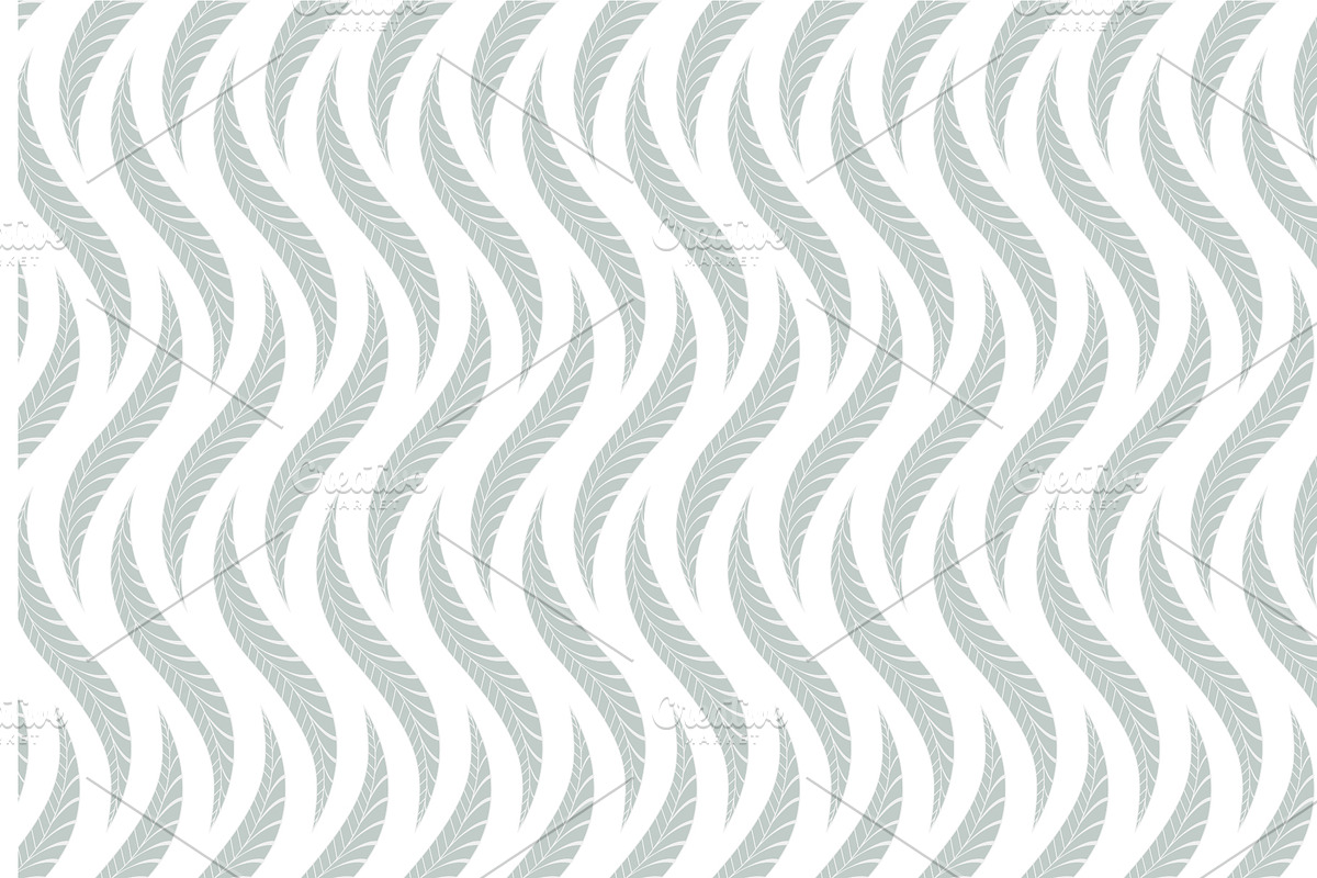 Seamless geometric pattern of leaves, a Pattern Graphic by RODINA (Photo 1 of 3)