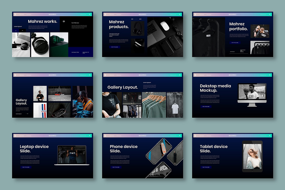 Mahrez - Business Google Slide Templ, a Presentation Template by Dens Creative Studio (Photo 4 of 6)