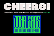 Cheers Big Sans - Chunky Sans Serif, a Sans Serif Font by BTYPE (Thumbnail 15 of 15)