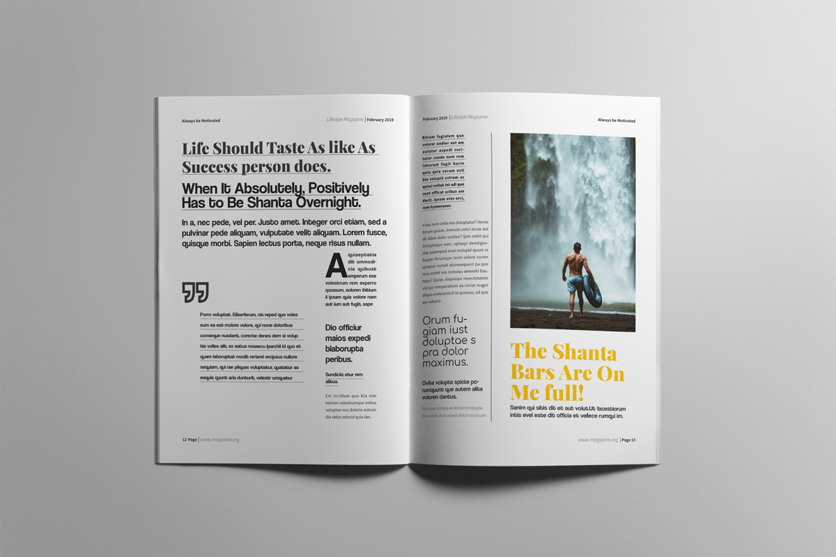The Best Magazine Layout Design, a Magazine Template by Swayang (Photo 7 of 22)