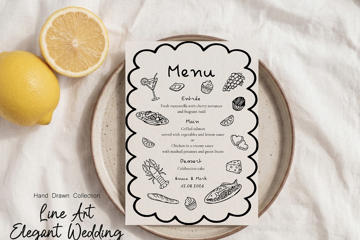 Hand Drawn Elegant Wedding 150+ SVG, an Object Illustration by DreamoraArt (Photo 2 of 12)
