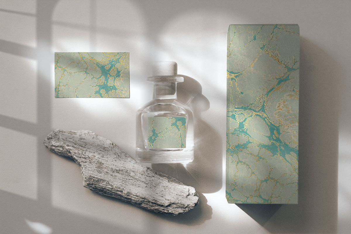 Gold & Mint Green Backgrounds, a Background Graphic by Suna Kosem (Photo 8 of 9)