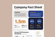 Company Fact Sheet Template, a Flyer Template by MightyDesign (Thumbnail 2 of 8)
