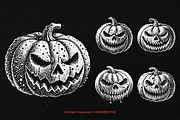 10 Bundle Dark Art Pumpkin Halloween, an Illustration by Morspective (Thumbnail 5 of 7)