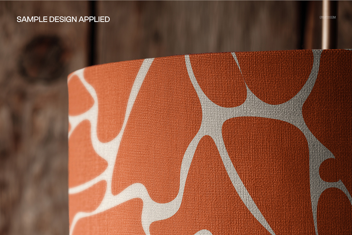 Lampshade with Pom Pom Fringe Mockup, a Household Mockup by creatsy5 (Photo 4 of 5)