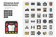 Cinema & Movie Production Icons, a Duotone Icon by erifqizeicon (Thumbnail 4 of 4)