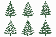 Snowy Pine Tree SVG PNG Bundle, a Seasonal Illustration by Kusumaillustration (Thumbnail 6 of 14)