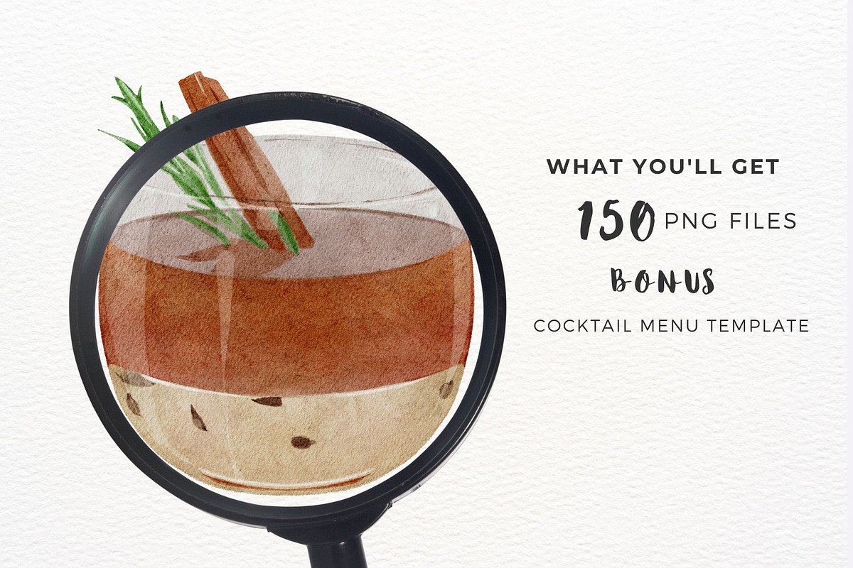 Watercolor Cocktail & Drink, a Food Illustration by ArtbyHien (Photo 9 of 11)