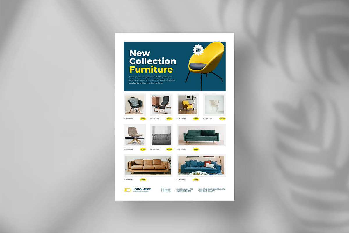 Furniture sale flyer design, a Flyer Template by Tanmoy Topu (Photo 10 of 11)