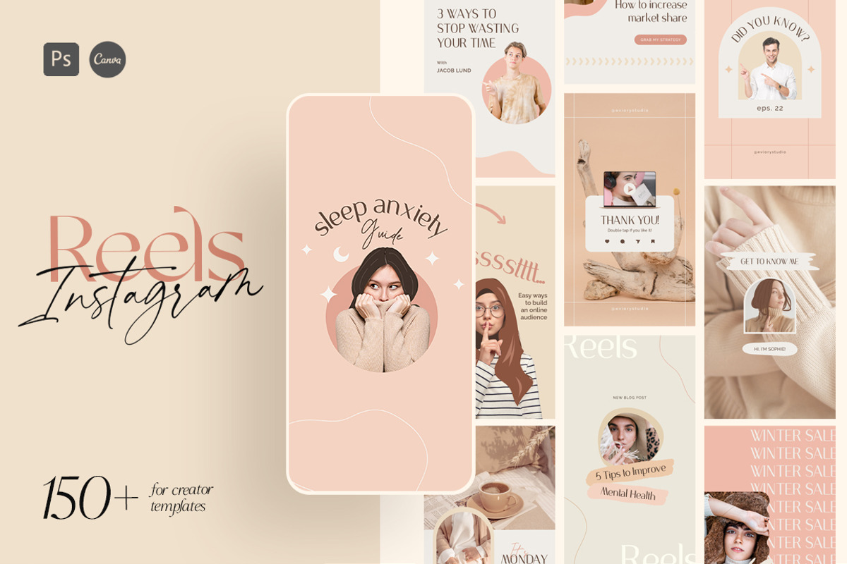 Coach Reels Instagram Video CANVA PS, a Social Media Template by Eviory (Photo 1 of 23)