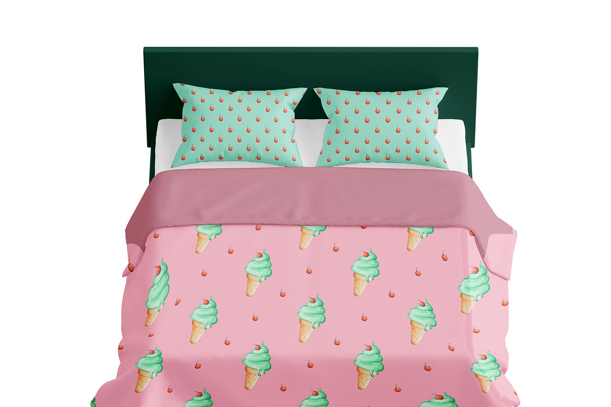Lime cream summer seamless patterns, a Pattern Graphic by Dreamline Desings (Photo 4 of 9)