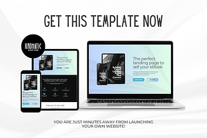 Ebook Landing Page Template Canva