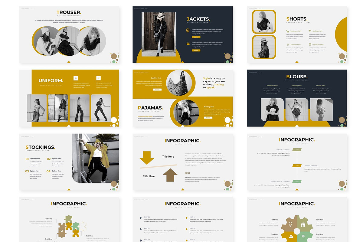 Models - Powerpoint Template, a Presentation Template by AQR Studio