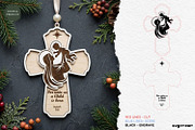 Christian Cross Ornament SVG Bundle, a Decorative Illustration by svgocean (Thumbnail 5 of 11)