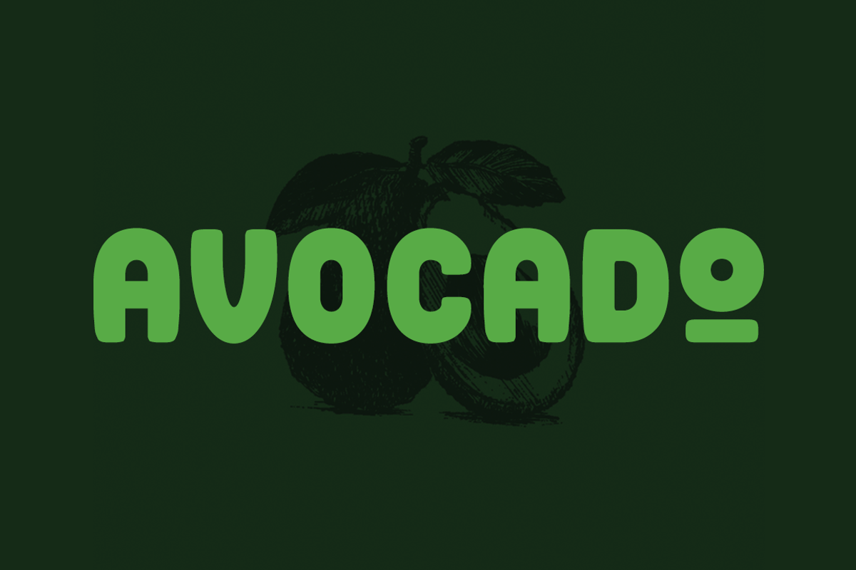 The Avocado Font